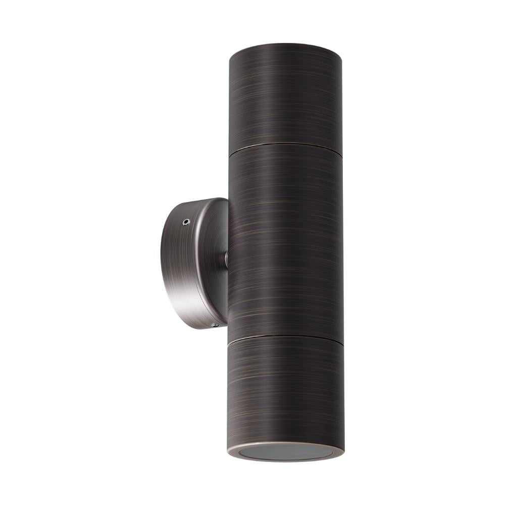Domus SHADOW-2WB - 2 x 6W 3-CCT GU10 Up/Down Exterior LED Wall Light IP65-Domus Lighting-Ozlighting.com.au