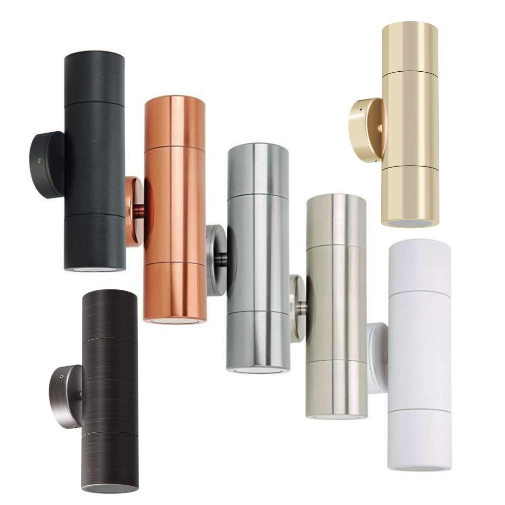 Domus SHADOW-2WB - 2 x 6W 3-CCT GU10 Up/Down Exterior LED Wall Light IP65-Domus Lighting-Ozlighting.com.au
