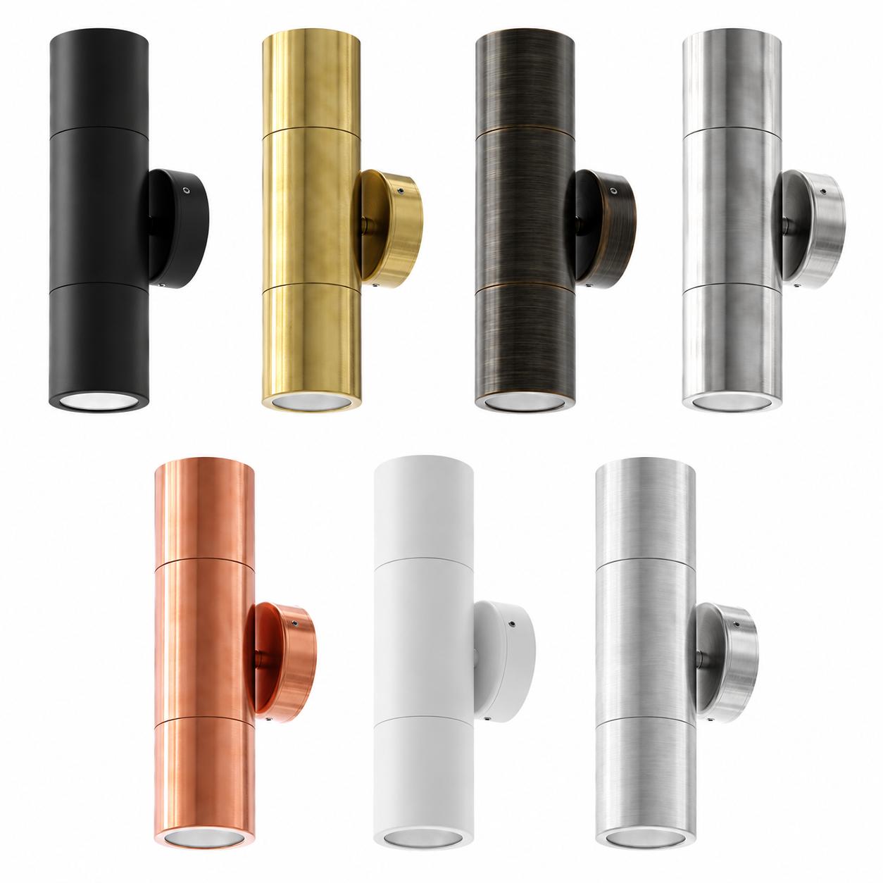 Domus SHADOW-2WB - 2 x 6W 3-CCT GU10 Up/Down Exterior LED Wall Light IP65-Domus Lighting-Ozlighting.com.au