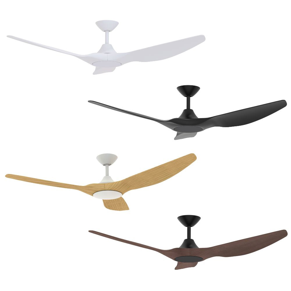 Domus STRIKE-60 3 Blade 60" DC Ceiling Fan - 1520mm, with Optional Light Kit-Domus Lighting-Ozlighting.com.au