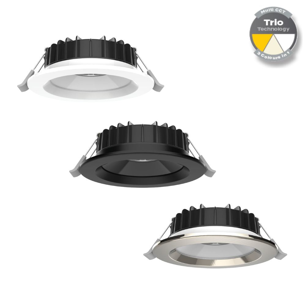 Domus SWAP-8-STEP LED Downlight - 8W, Tri-Colour, Dimmable, Deepset-Domus Lighting-Ozlighting.com.au