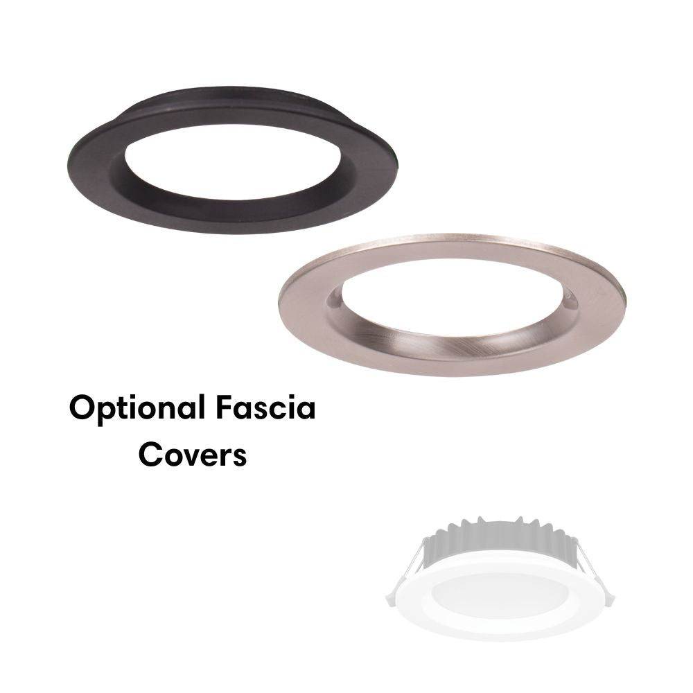 Domus TACK-8 LED Downlight - 8W, Tri-Colour, Dimmable, IP44, Deep Face-Domus Lighting-Ozlighting.com.au