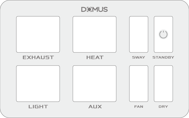 Domus VIVAHEAT - 6-in-1 Premium PTC Bathroom Heater-Ozlighting-Ozlighting.com.au