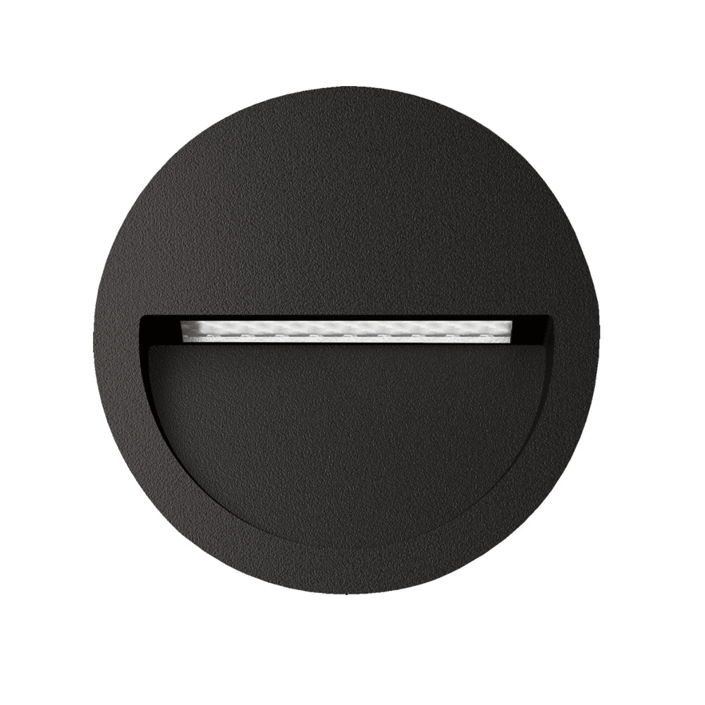 Domus ZAC-PRO-5-RND - 24V DC 5W LED Tri-Colour Round Recessed LED Wall Light IP65 - DRIVER REQUIRED-Domus Lighting-Ozlighting.com.au