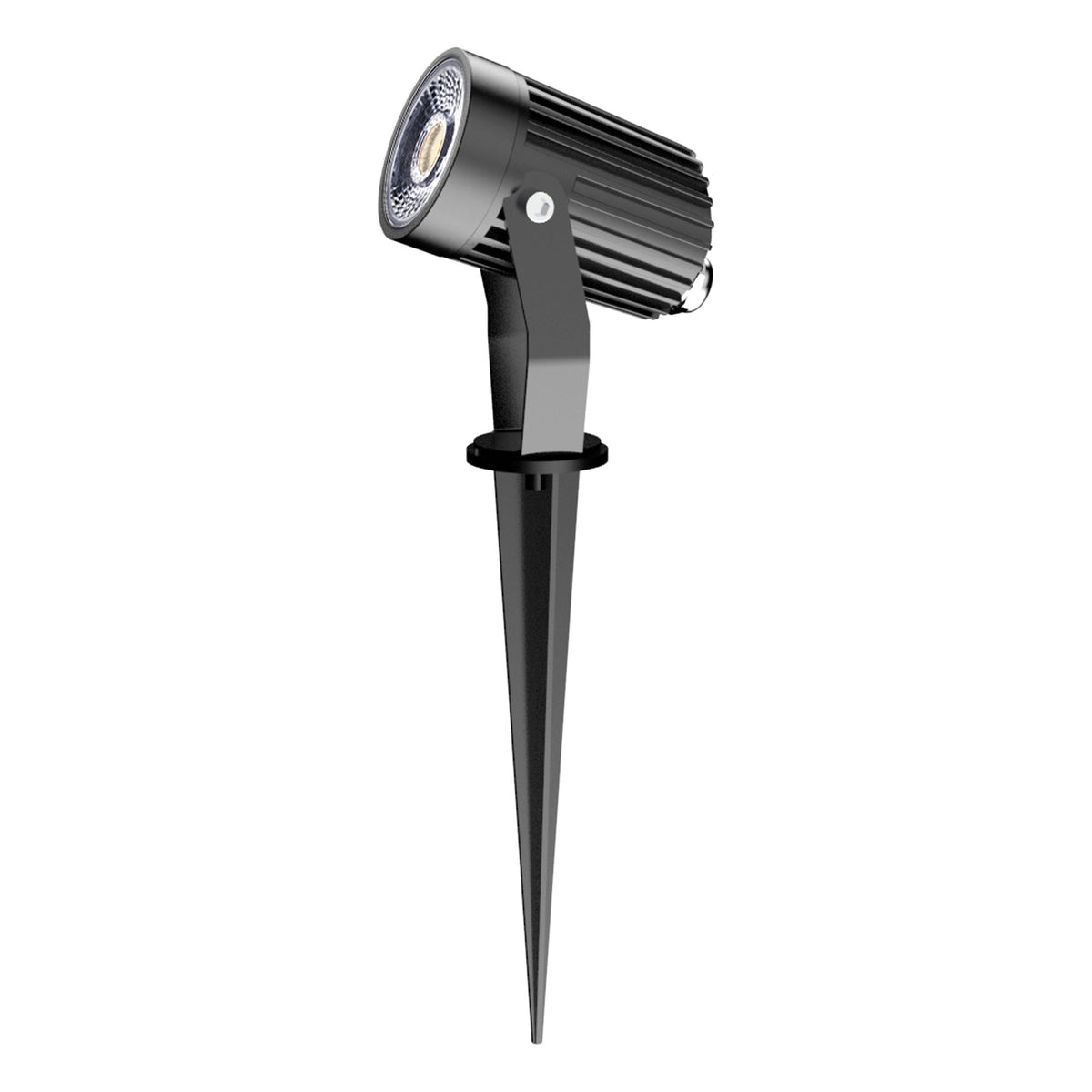 Domus ZOOM-PRO-5 LED Garden Spike Light - 5W, 12/24V, Tri-Colour, Black - DRIVER REQUIRED-Domus Lighting-Ozlighting.com.au