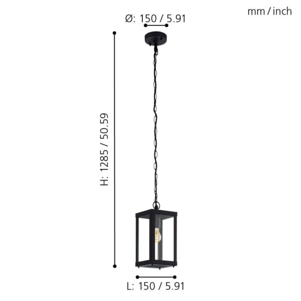 Eglo ALAMONTE 1 Pendant - 1 Light-Eglo-Ozlighting.com.au