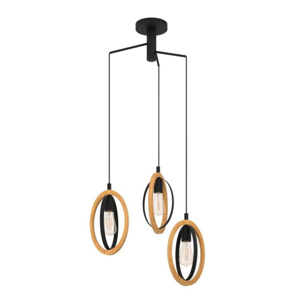 Eglo BASILDON - 1/3 Light Pendant-Eglo-Ozlighting.com.au