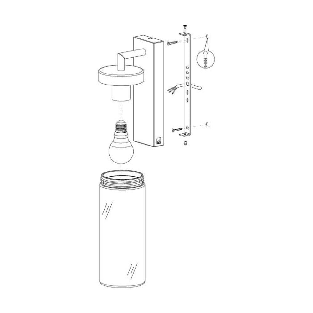 Eglo BOVOLONE Outdoor Wall Light - IP44-Eglo-Ozlighting.com.au