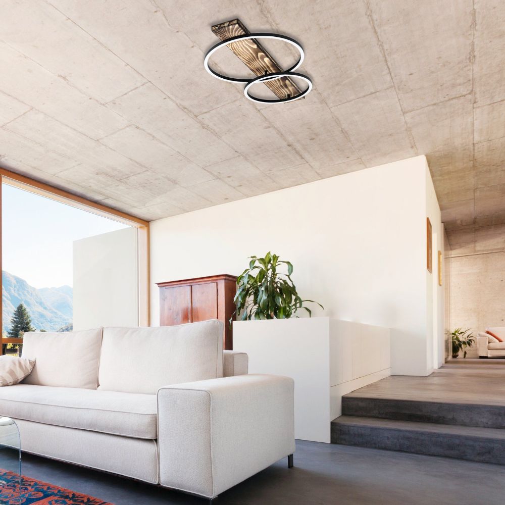 Eglo BOYAL Ceiling Light - 2 Light Ring-Eglo-Ozlighting.com.au