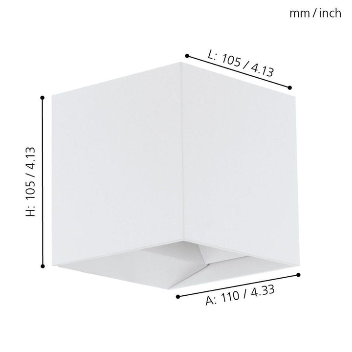 Eglo CALPINO - 6.6W LED Up & Down Wall Light-Eglo-Ozlighting.com.au