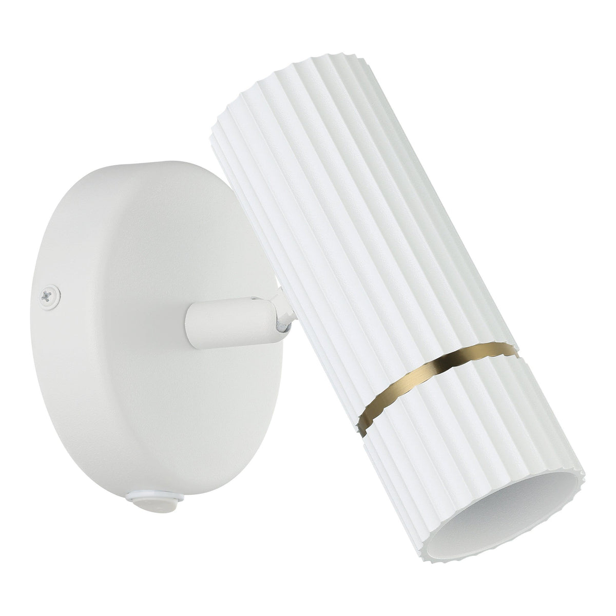 Eglo CAMINIA Wall Light - White and Brass-Eglo-Ozlighting.com.au