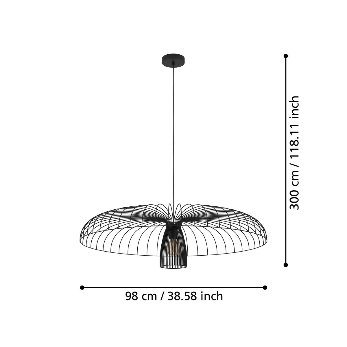 Eglo CHAMPERICO Pendant - 1 Light-Eglo-Ozlighting.com.au