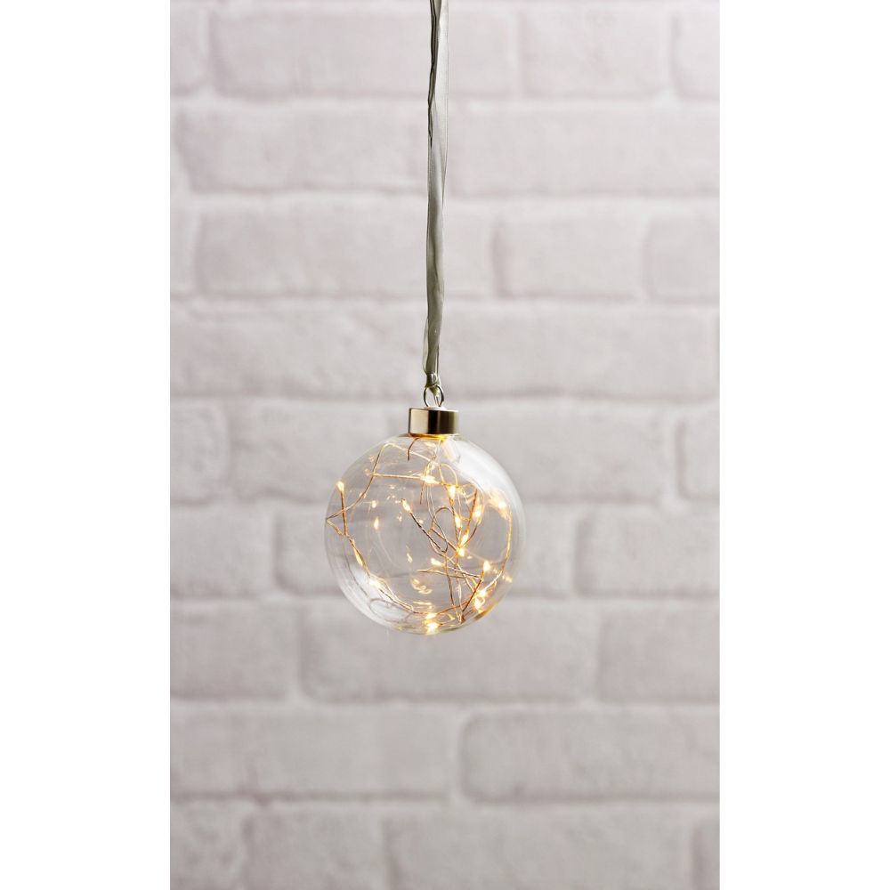 Eglo CHRISTMAS - .012W Glow Hanging Ball Decoration-Eglo-Ozlighting.com.au