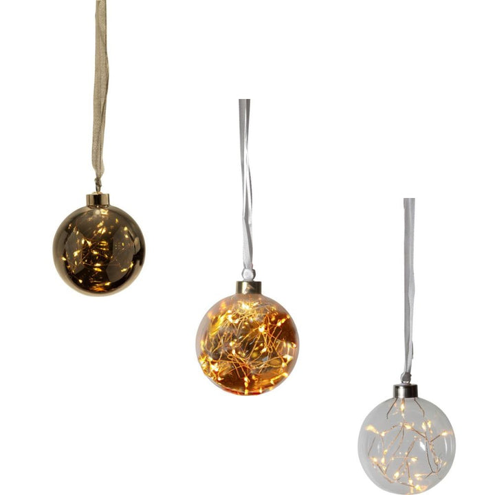 Eglo CHRISTMAS - .012W Glow Hanging Ball Decoration-Eglo-Ozlighting.com.au