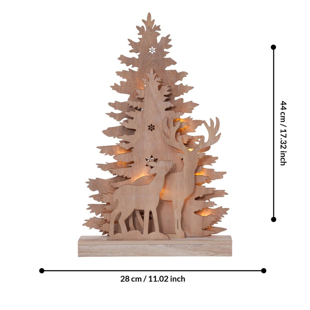 Eglo CHRISTMAS - .03W Fauna Tree/Reindeer Decoration-Eglo-Ozlighting.com.au