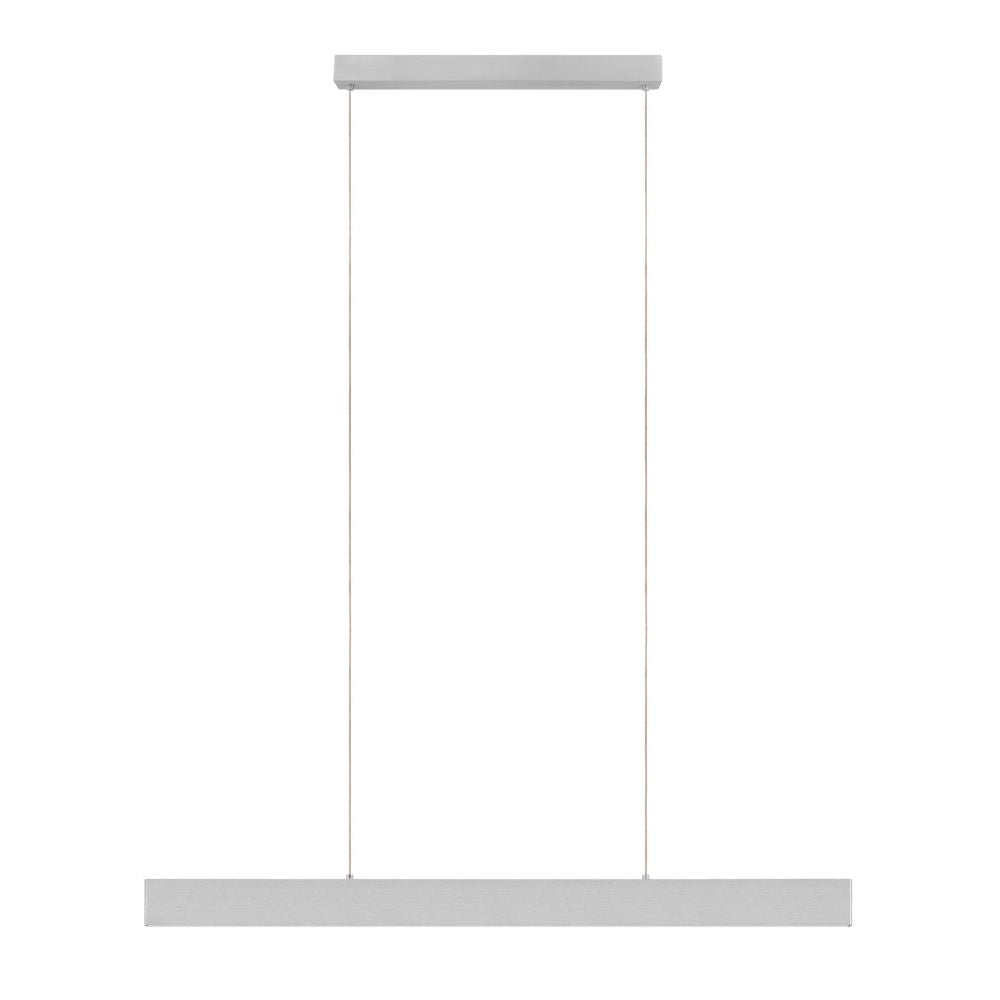 Eglo CLIMENE 2 - 2 Light Brushed Aluminium Linear LED Pendant-Eglo-Ozlighting.com.au