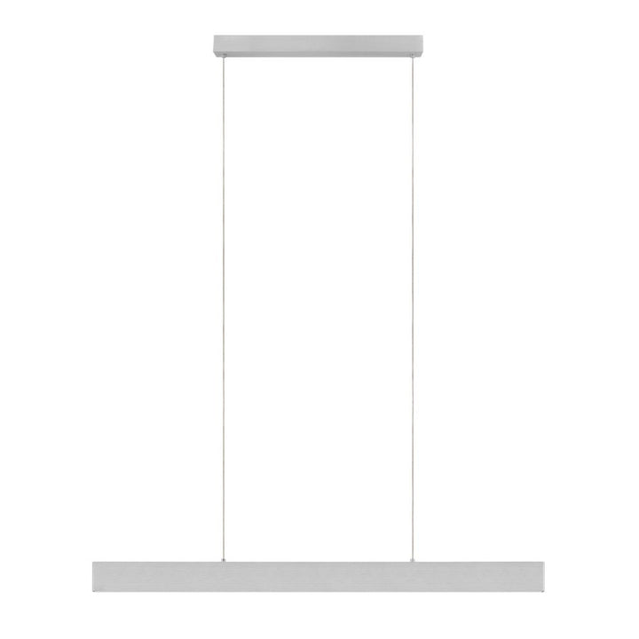 Eglo CLIMENE 2 - 2 Light Brushed Aluminium Linear LED Pendant-Eglo-Ozlighting.com.au