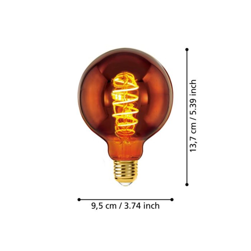 Eglo G95 Globe - 4W G95, E27-Eglo-Ozlighting.com.au