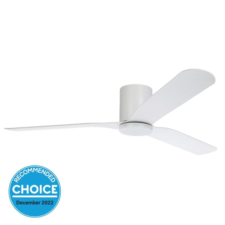 Eglo ILUKA - 3 Blade 60" 1500mm DC Hugger Ceiling Fan with LED Light-Eglo-Ozlighting.com.au