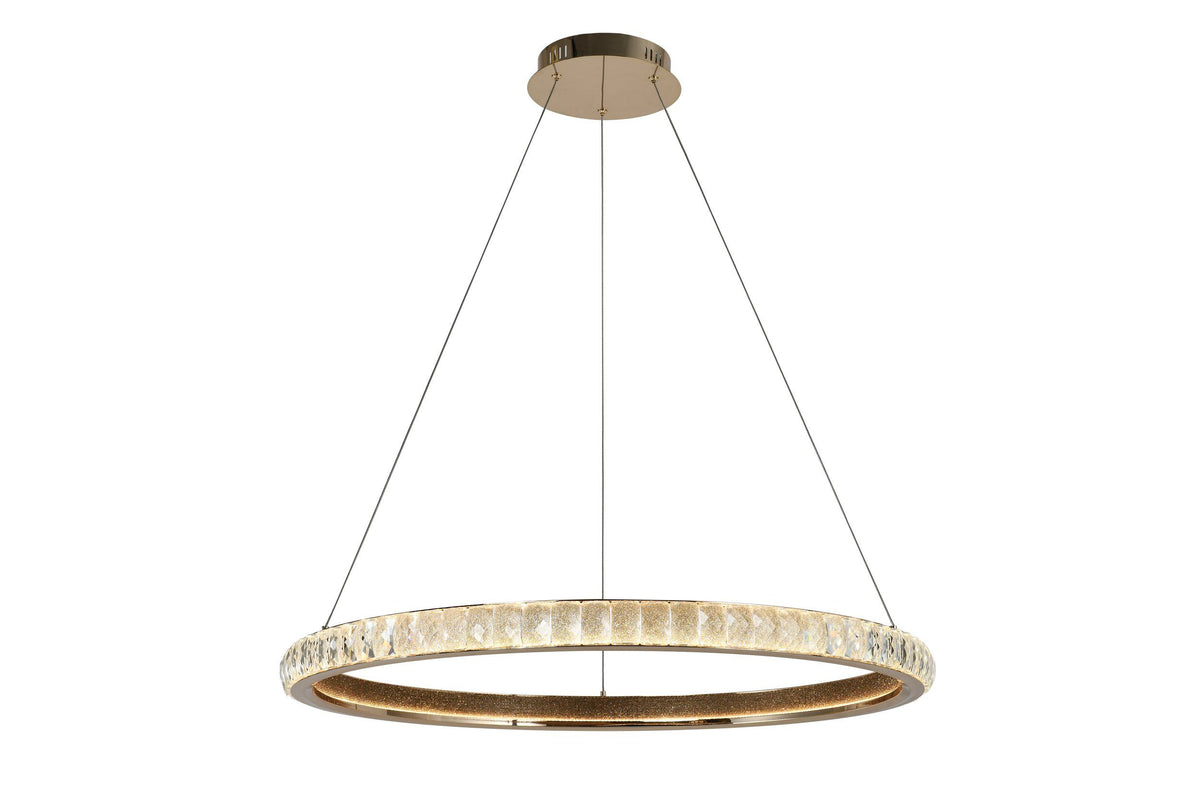 Eglo KATHLEEN LED Pendant - 800mm 48W, Gold-Eglo-Ozlighting.com.au