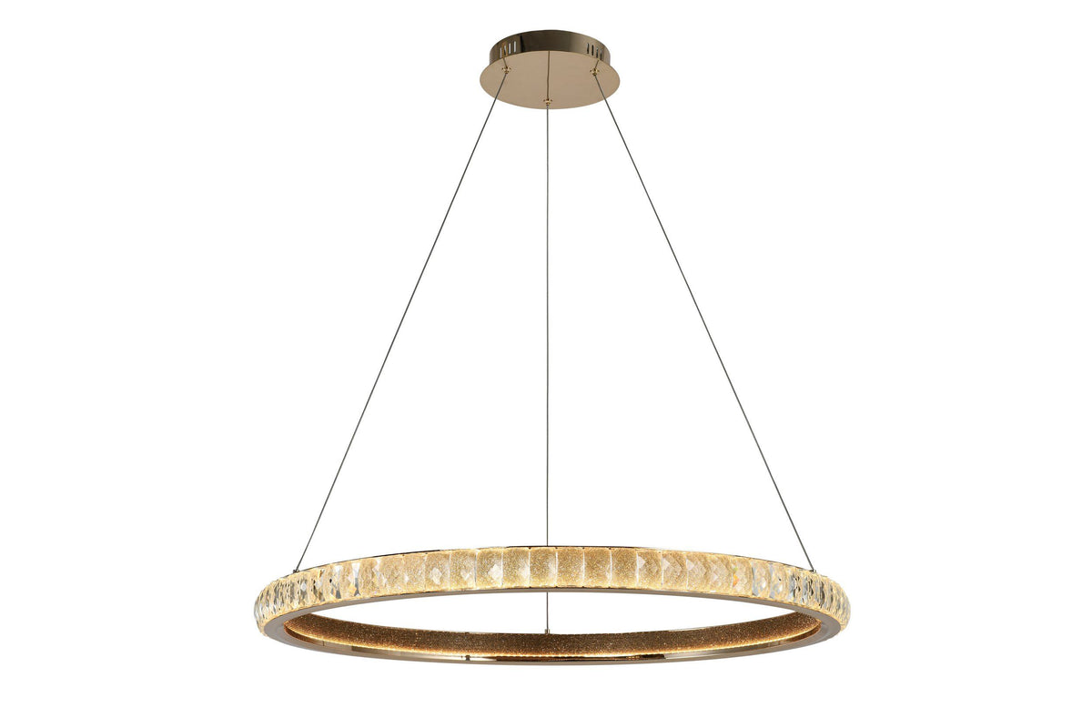 Eglo KATHLEEN LED Pendant - 800mm 48W, Gold-Eglo-Ozlighting.com.au