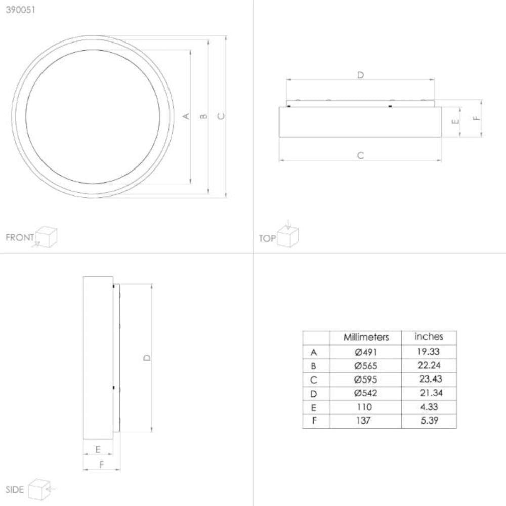Eglo MARGHERA 1/2 LED Ceiling Light - Oyster-Eglo-Ozlighting.com.au