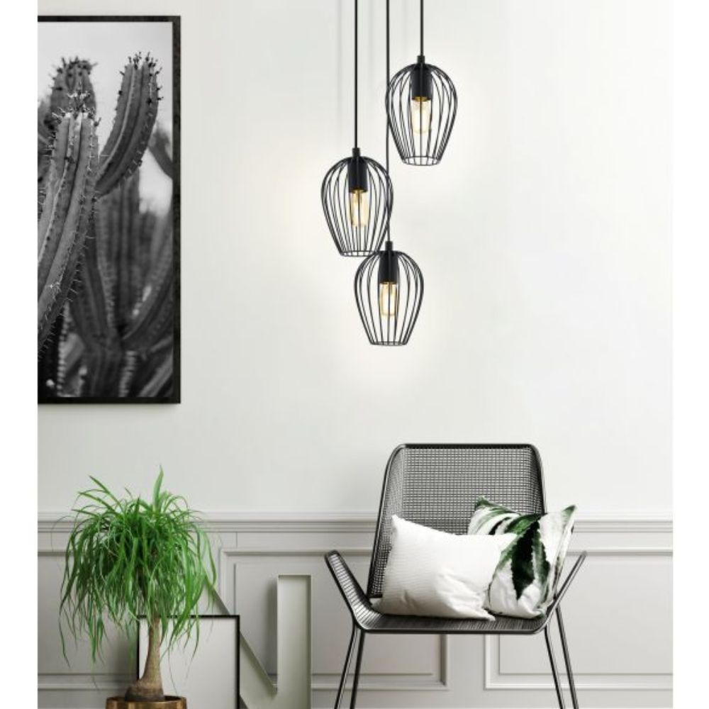 Eglo NEWTOWN - 3 Light Pendant-Eglo-Ozlighting.com.au