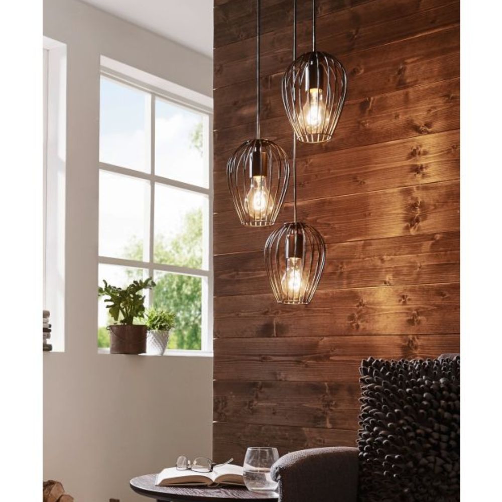 Eglo NEWTOWN - 3 Light Pendant-Eglo-Ozlighting.com.au