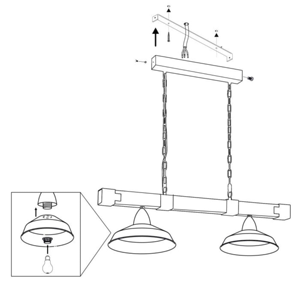 Eglo OLDBURY Pendant - 2/3/5 Light-Eglo-Ozlighting.com.au