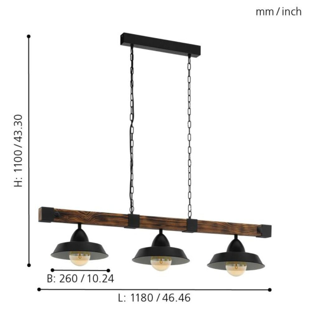 Eglo OLDBURY Pendant - 2/3/5 Light-Eglo-Ozlighting.com.au