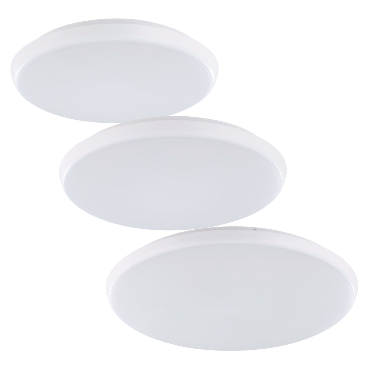 Eglo OLLIE 2 LED Ceiling Light - Oyster, White-Eglo-Ozlighting.com.au