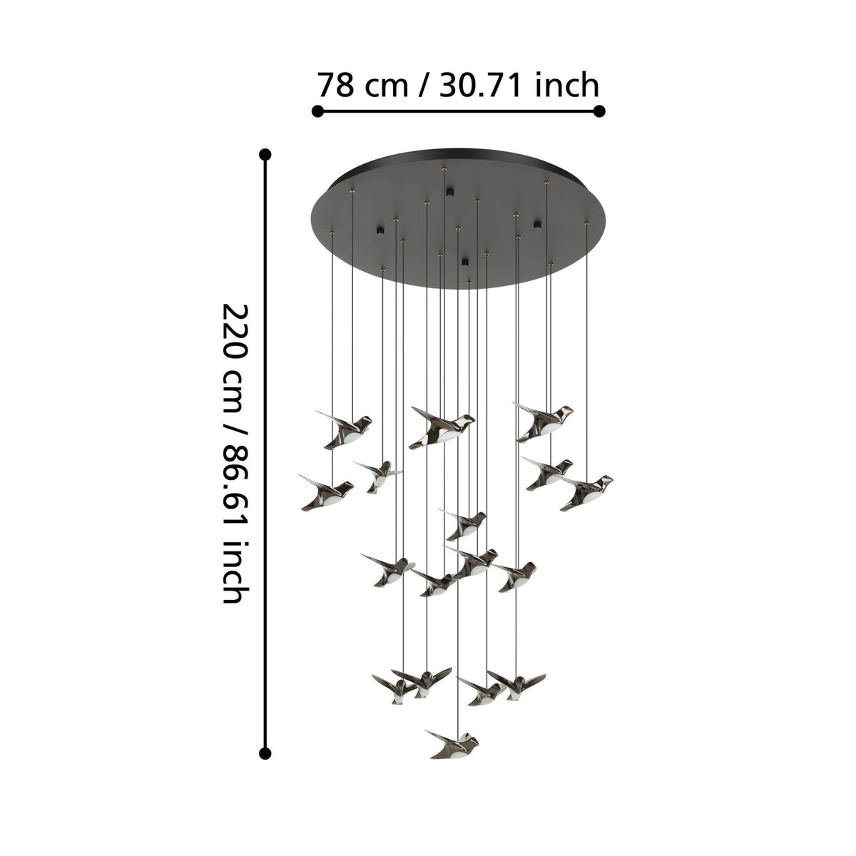 Eglo PARATEBUENO Pendant - 17 Light-Eglo-Ozlighting.com.au
