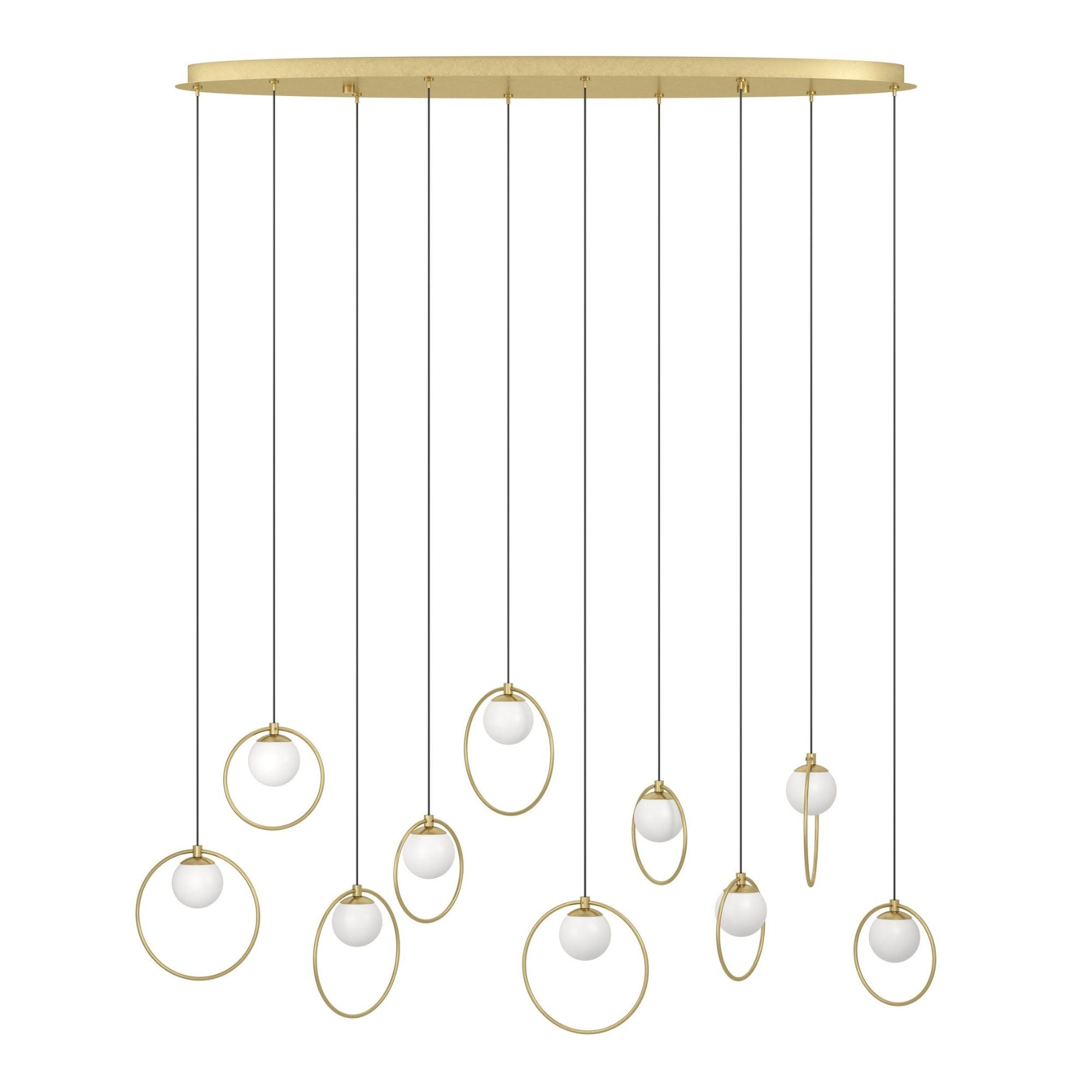 Eglo PORTOCOLOM - 10 Light Oblong Pendant-Eglo-Ozlighting.com.au