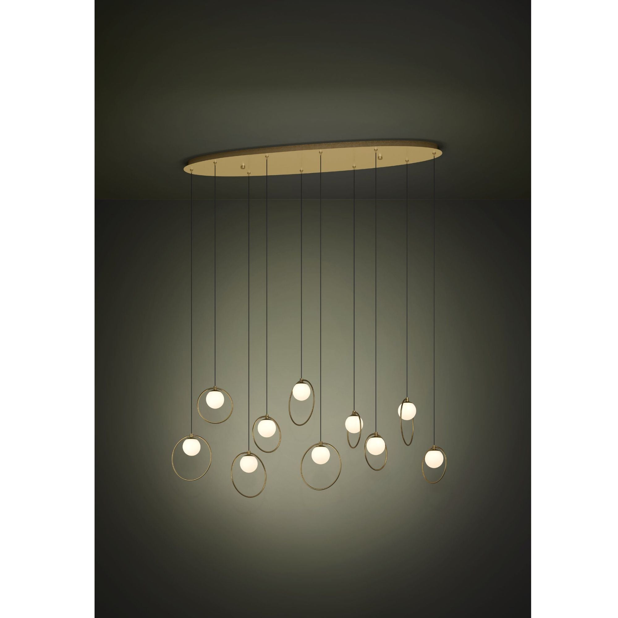 Eglo PORTOCOLOM - 10 Light Oblong Pendant-Eglo-Ozlighting.com.au