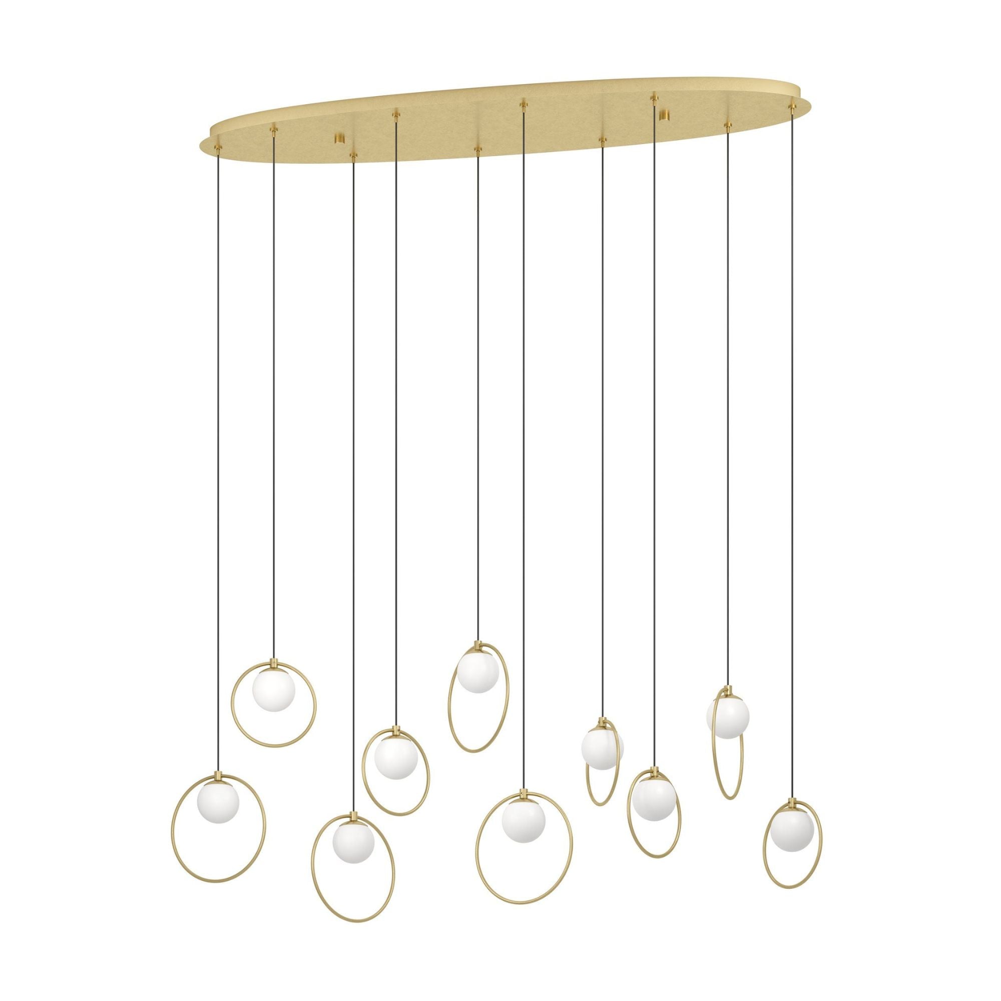 Eglo PORTOCOLOM - 10 Light Oblong Pendant-Eglo-Ozlighting.com.au