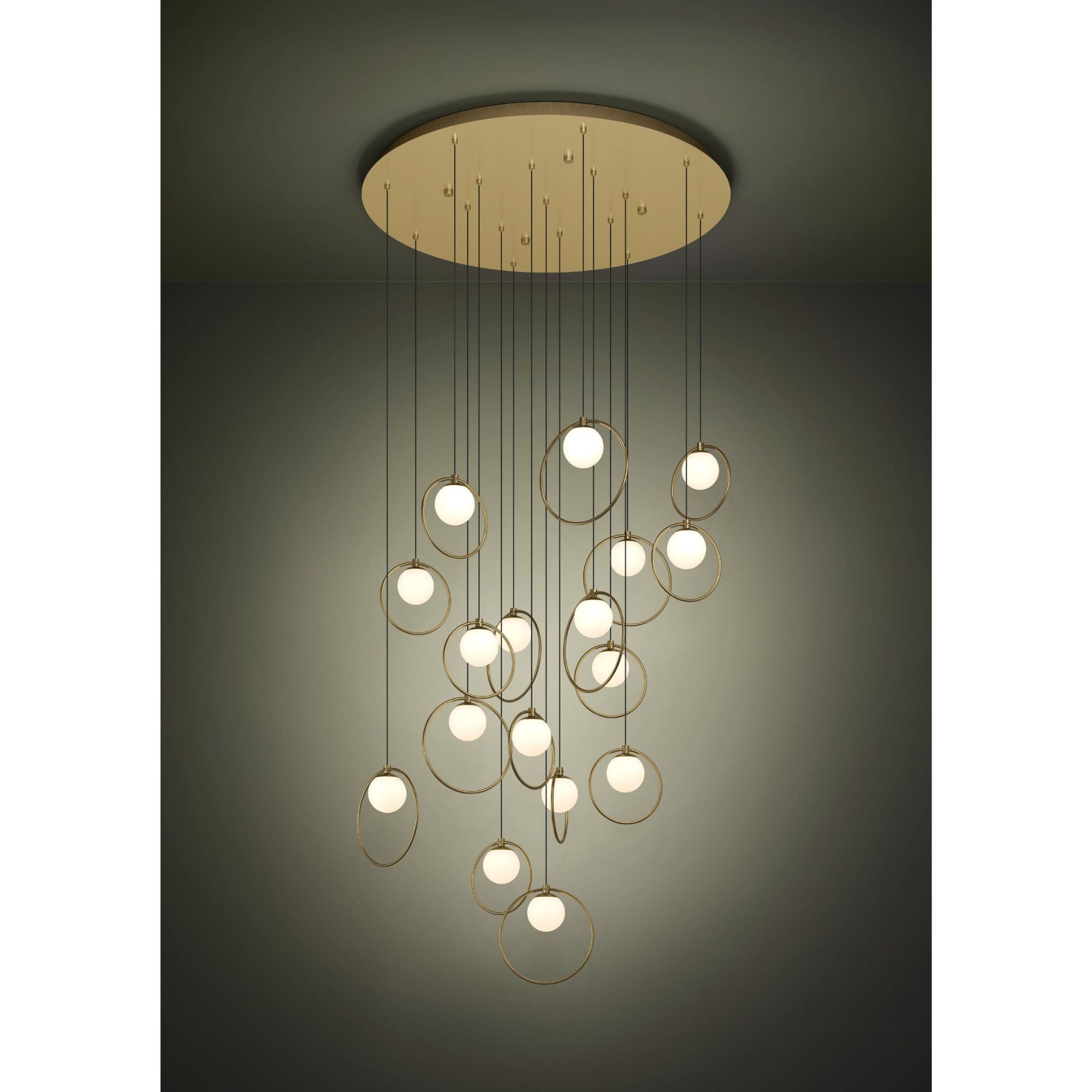 Eglo PORTOCOLOM - 17 Light Round Pendant-Eglo-Ozlighting.com.au
