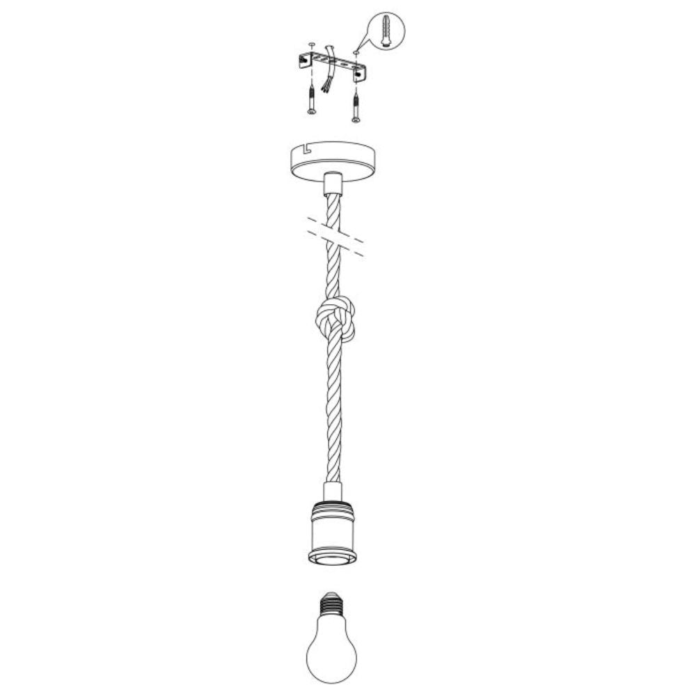 Eglo RAMPSIDE Pendant - 1/6 Light-Eglo-Ozlighting.com.au