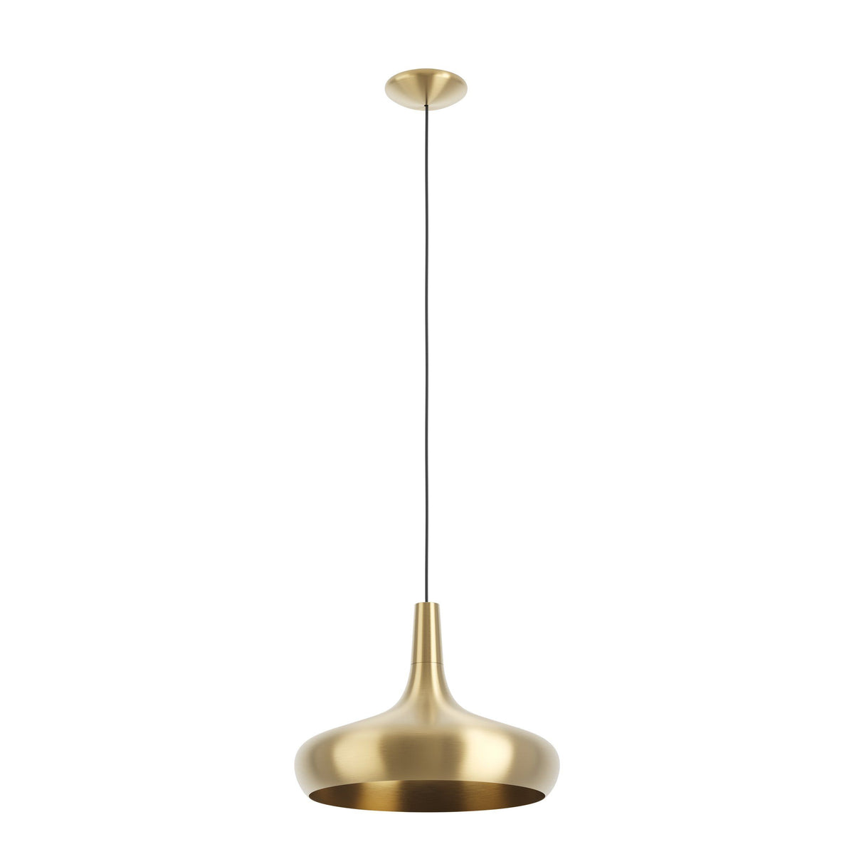 Eglo SABINAR pendant - brushed brass 400mm-Eglo-Ozlighting.com.au