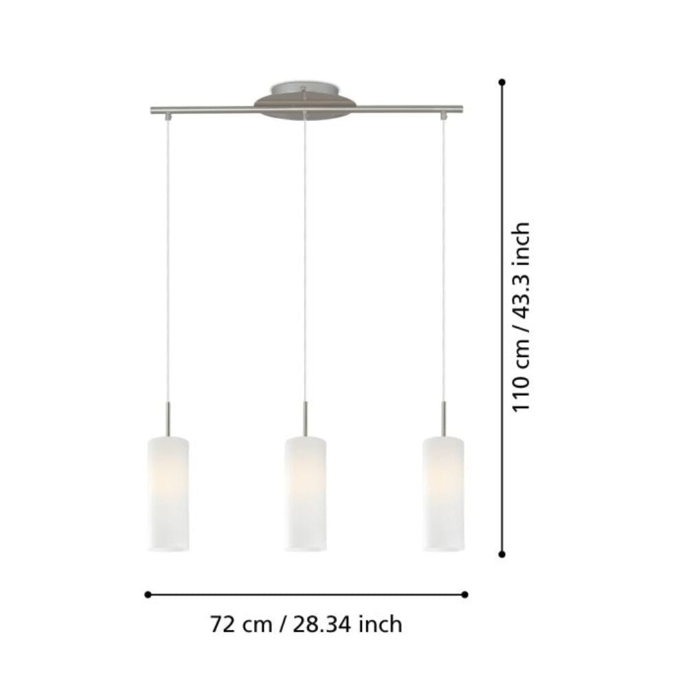 Eglo TROY 3 Pendant - 1/3 Light-Eglo-Ozlighting.com.au