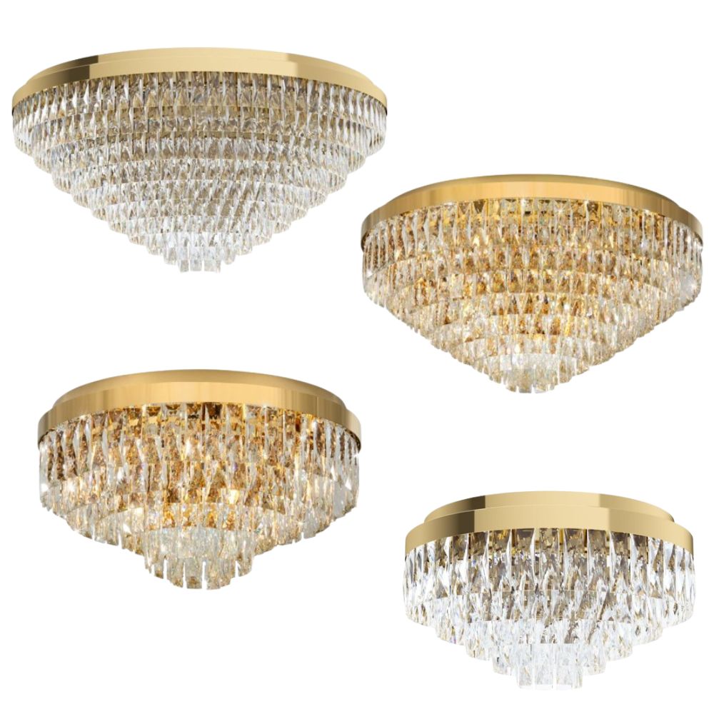 Eglo VALPARAISO - Gold-Coloured Ceiling Light-Eglo-Ozlighting.com.au
