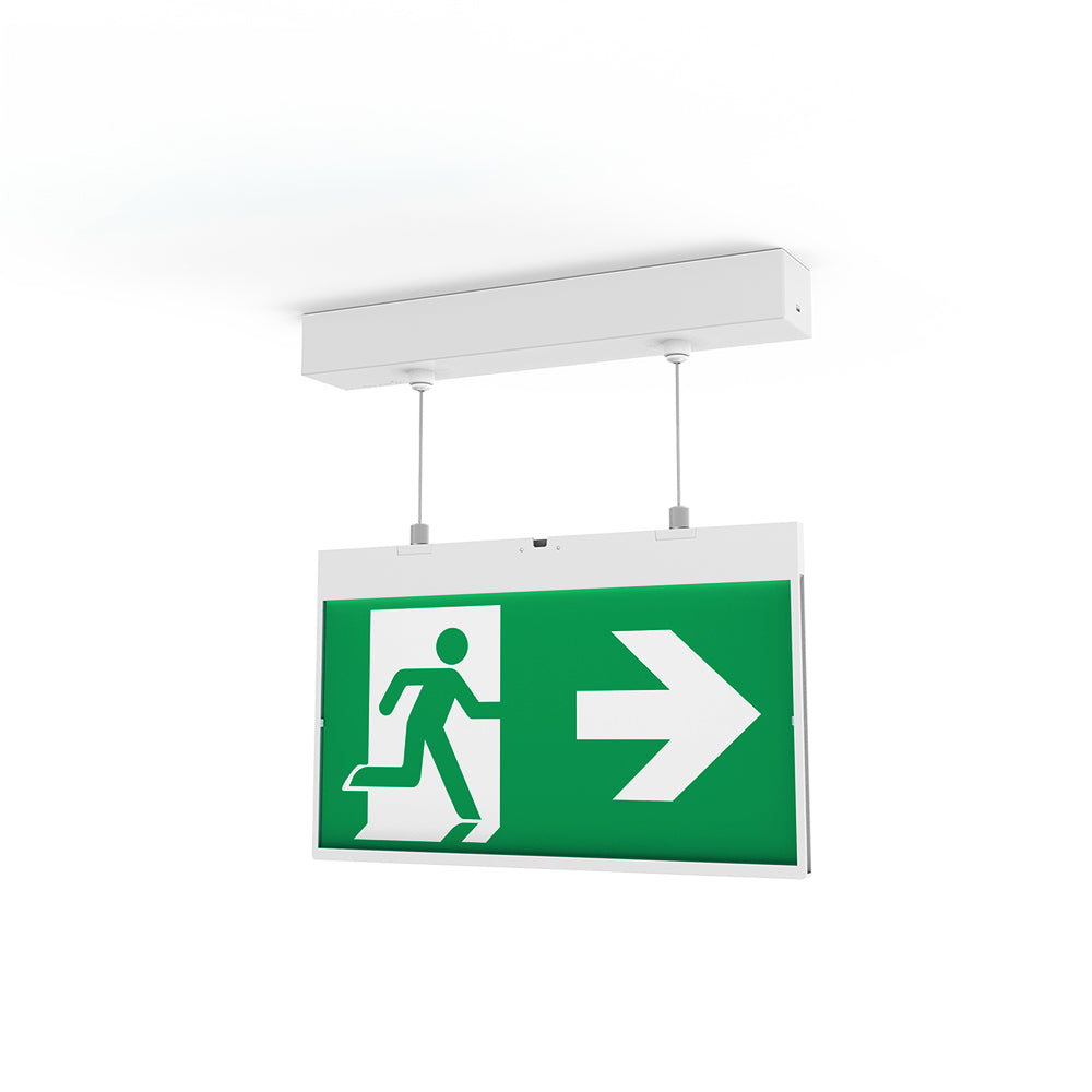 Ektor LYNK SLIMBLADE ADVANCED Surface Pendant Exit Light - 24m, Wireless-Ektor Lighting-Ozlighting.com.au