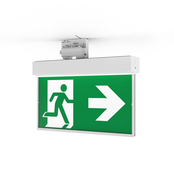 Ektor RAZOR - Track Emergency Exit Sign 24M Wireless-Ektor Lighting-Ozlighting.com.au