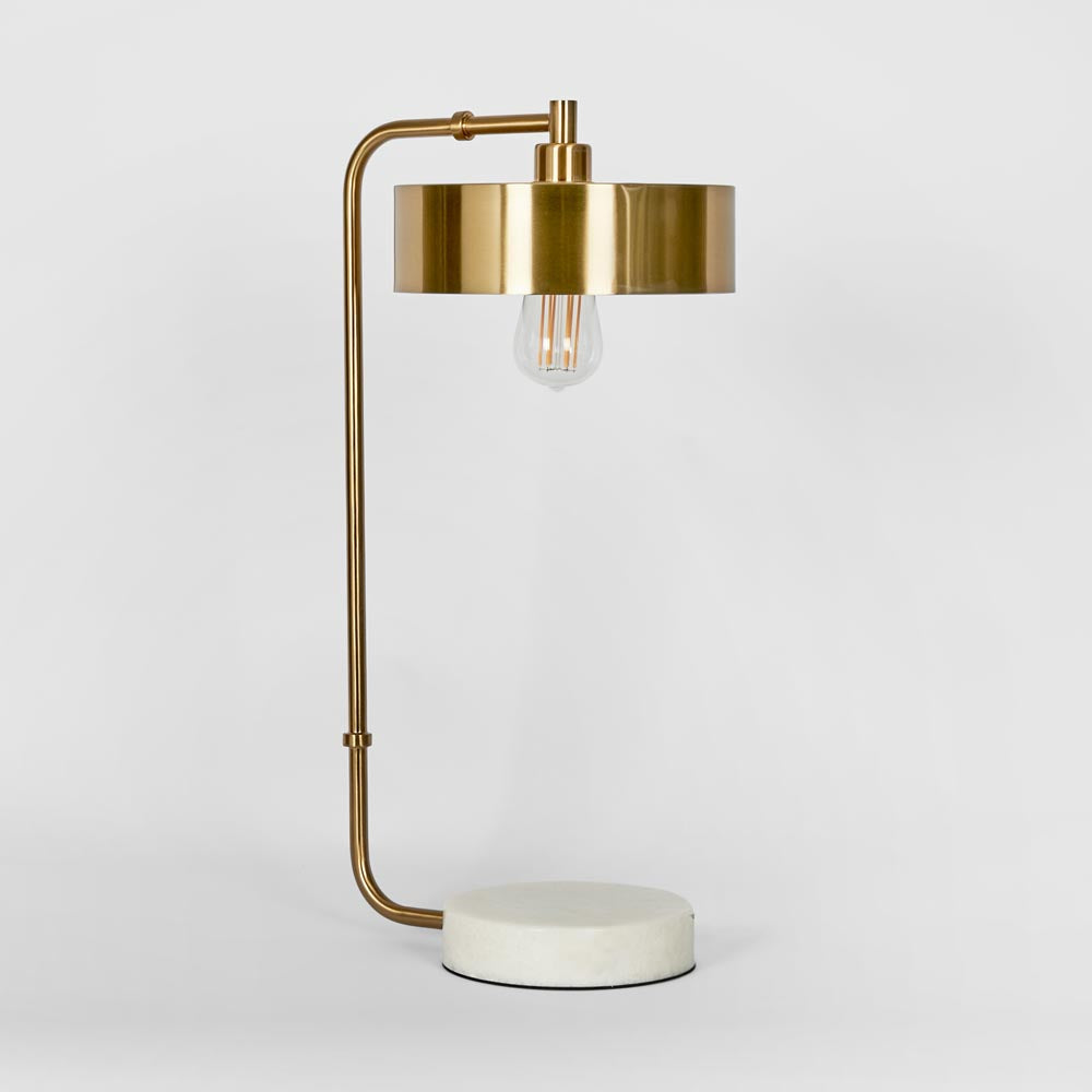 Emac & Lawton ATLAS Table Lamp Antique Brass-Emac & Lawton-Ozlighting.com.au