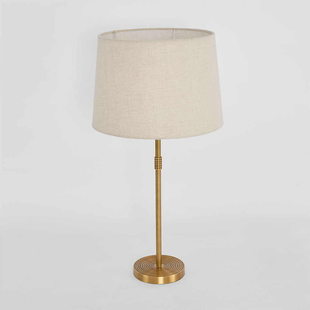 Emac & Lawton BAILEY Table Lamp Base Only Brass-Emac & Lawton-Ozlighting.com.au