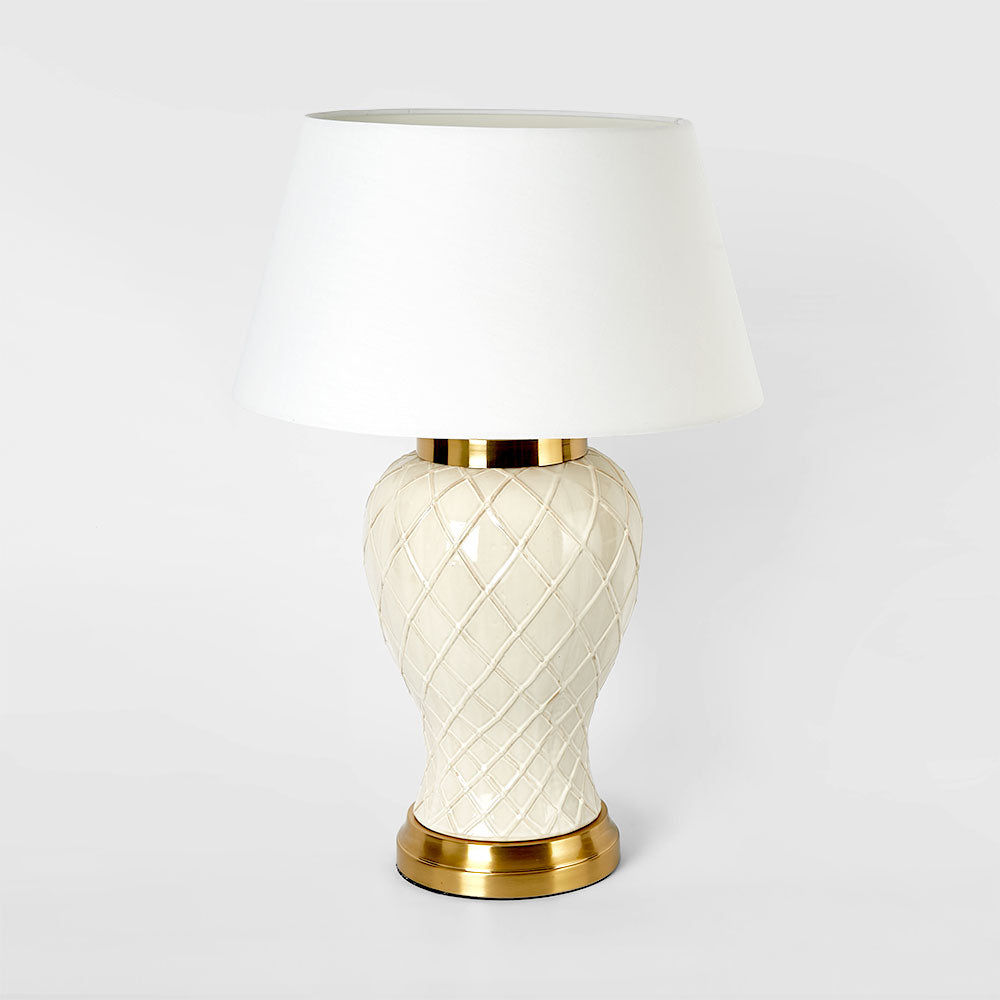 Emac & Lawton BERKLEY Table Lamp Ceramic with Shade-Emac & Lawton-Ozlighting.com.au
