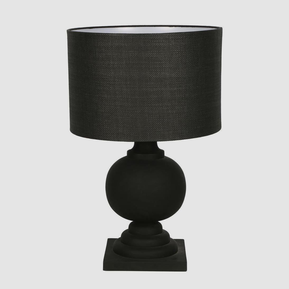 Emac & Lawton COACH Table Lamp Black Wood-Emac & Lawton-Ozlighting.com.au