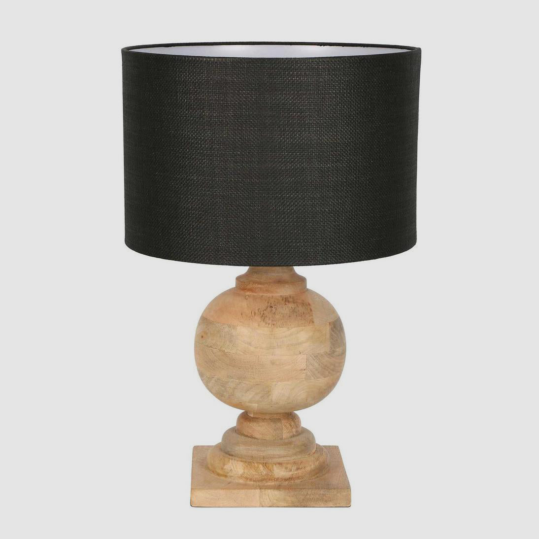 Emac & Lawton COACH Table Lamp Natural Black-Emac & Lawton-Ozlighting.com.au
