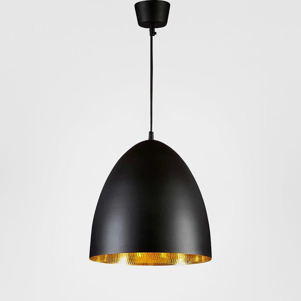 Emac & Lawton EGG Pendant Light Black Brass-Emac & Lawton-Ozlighting.com.au