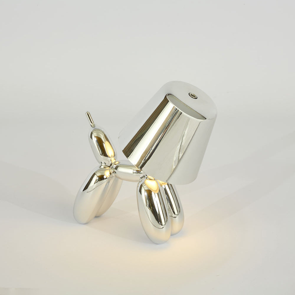 Emac & Lawton FRANKIE Table Lamp Rechargeable Silver-Emac & Lawton-Ozlighting.com.au
