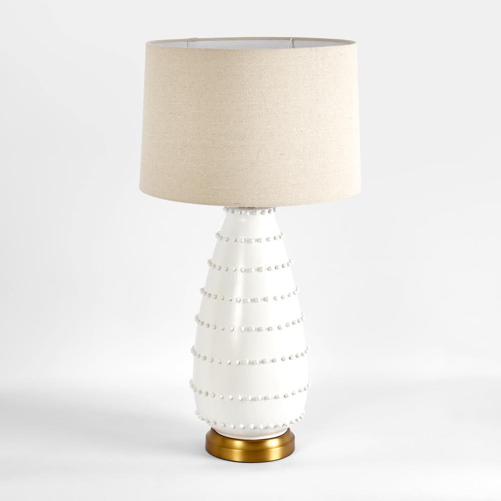 Emac & Lawton GRACE Table Lamp White with Shade-Emac & Lawton-Ozlighting.com.au